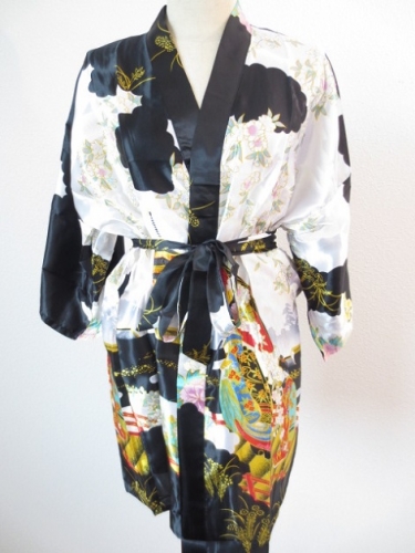 Japanese kimono short black