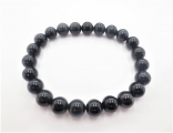 Wholesale 8mm gemstone bracelace black tourmaline
