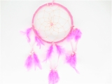 16cm round Dreamcatcher pink (5pcs)