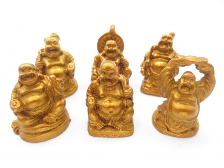 Wholesale - 3cm mini buddha set Bronze 6 pieces