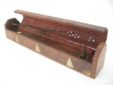 Incense box luxury wood Buddha (2 pieces)