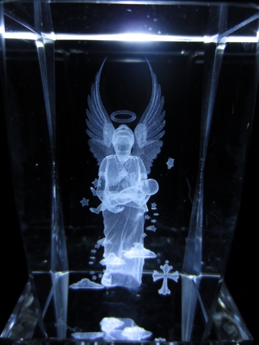 3D angel with child
