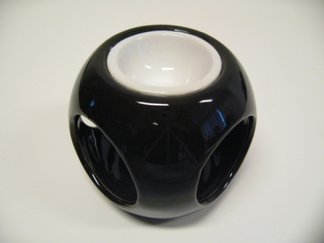 Oil burner oval black