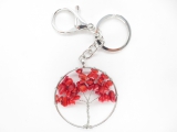 Tree of Life keychain small red coral