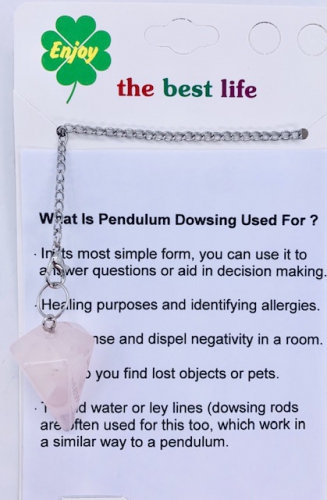 Gemstone Pendulum Wholesale - Rosequartz
