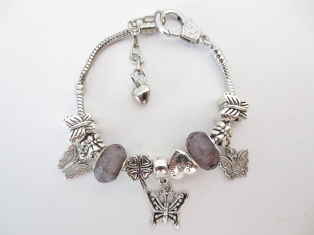 Pandora bracelet butterfly silver