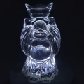 Wholesale - Crystal glass Chinese Buddha with Nugget Medium