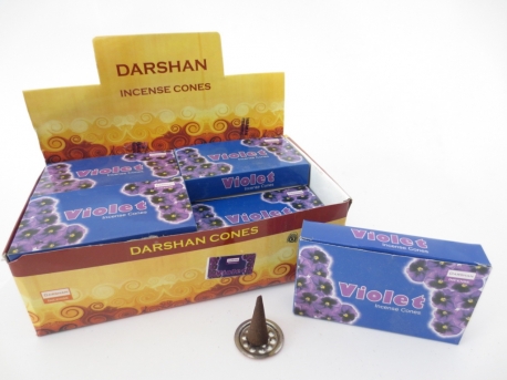 Darshan incense cones Violet