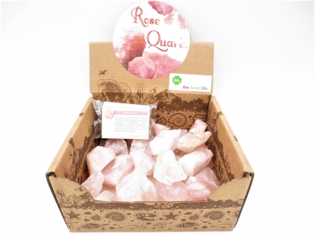 Rose quartz Cluster set (30pcs) - wholesale