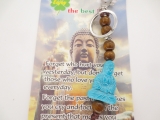 Buddha keychain blue
