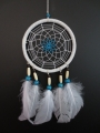 14cm round Dreamcatcher with goose feathers ( 3pcs)