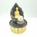 Wholesale - Meditation Led Lighting Buddha with Pot of Gold Fountain Small
