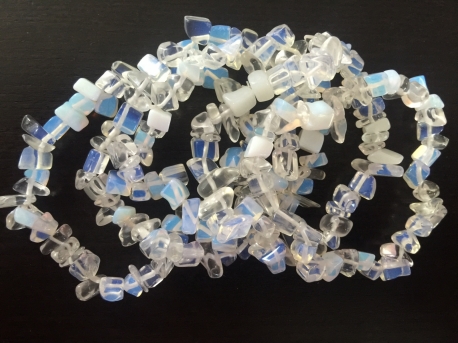 Thin gemstone bracelets Opalite (12 pieces)