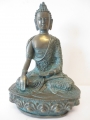Wholesale - Bronze/Green Meditation Buddha large III
