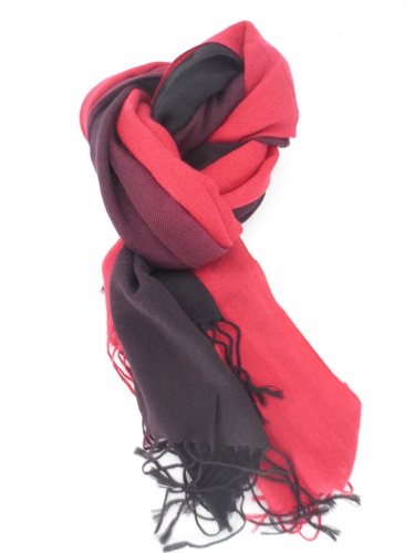 Viscose continuous colours red to black