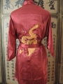 Short kimono dragon (bordeaux red)