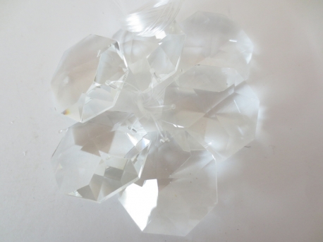 Crystal hanger octagon (6pcs)