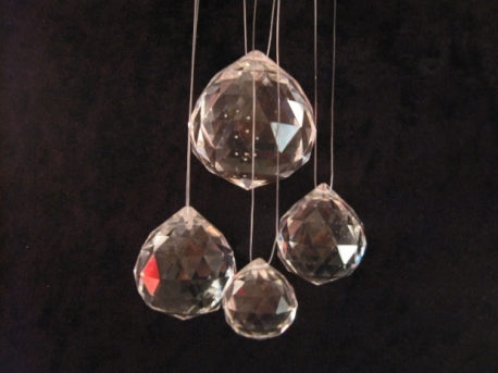 Crystal Feng Shui Rainbow Ball 2cm (6 pieces)