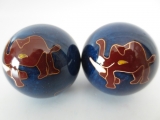 Massage balls blue with elephant 