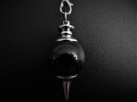 Chakra Pendulum hanger ball Black Onyx