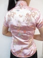 Shanghai blouse dragon/phoenix pink