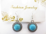 Turquoise necklace & earring set F