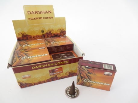 Darshan incense cones Cinnamon
