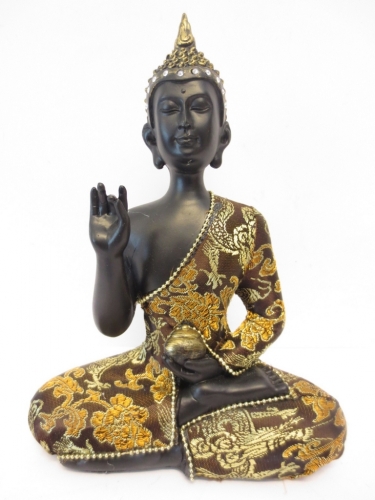 Thai Buddha with pot gold/black