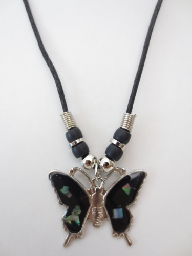 butterfly steel necklace
