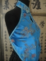 Chinese top with hole and dragon (turquoise)