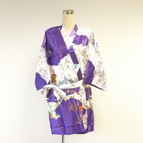 Wholesale - Japanese kimono Short purple
