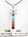 Gemstone Opalite 7 Chakra Pendant Necklace