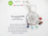 Seed of Life keychain stainless steel