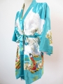 Japanese kimono short turquoise