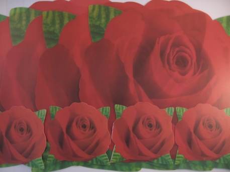Placemats with cup holders Red rose