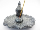 Thai Buddha incense holder grey