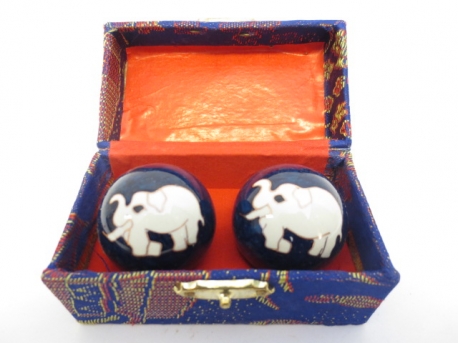 Massage balls blue with Elephant