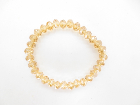 Crystal bracelet thin yellow