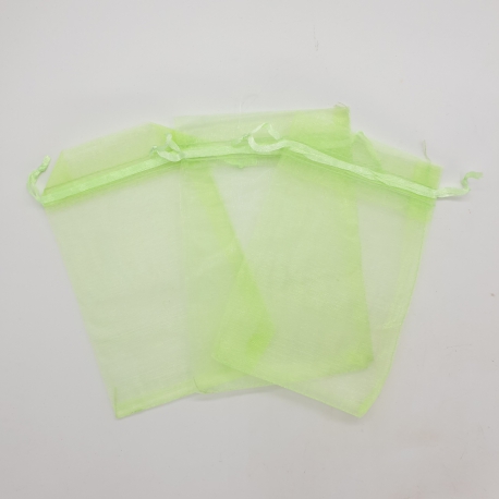 Wholesale - Organza Bags 10 x 15cm Light Green