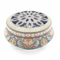 Wholesale - Luxury Resin Burner - Gold with Lotus and Chinese currency