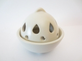 Small cone incense burner white