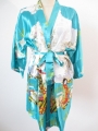 Japanese kimono short turquoise