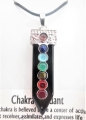 Gemstone Black Onyx 7 Chakra Pendant Necklace