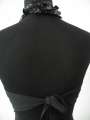 Top with pajettes (black)