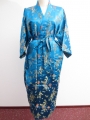 Long Kimono Dragon/Phoenix turquoise