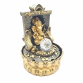 Wholesale - Meditation Led Lighting Ganesha in Wall and Coins Gold Fountain Small